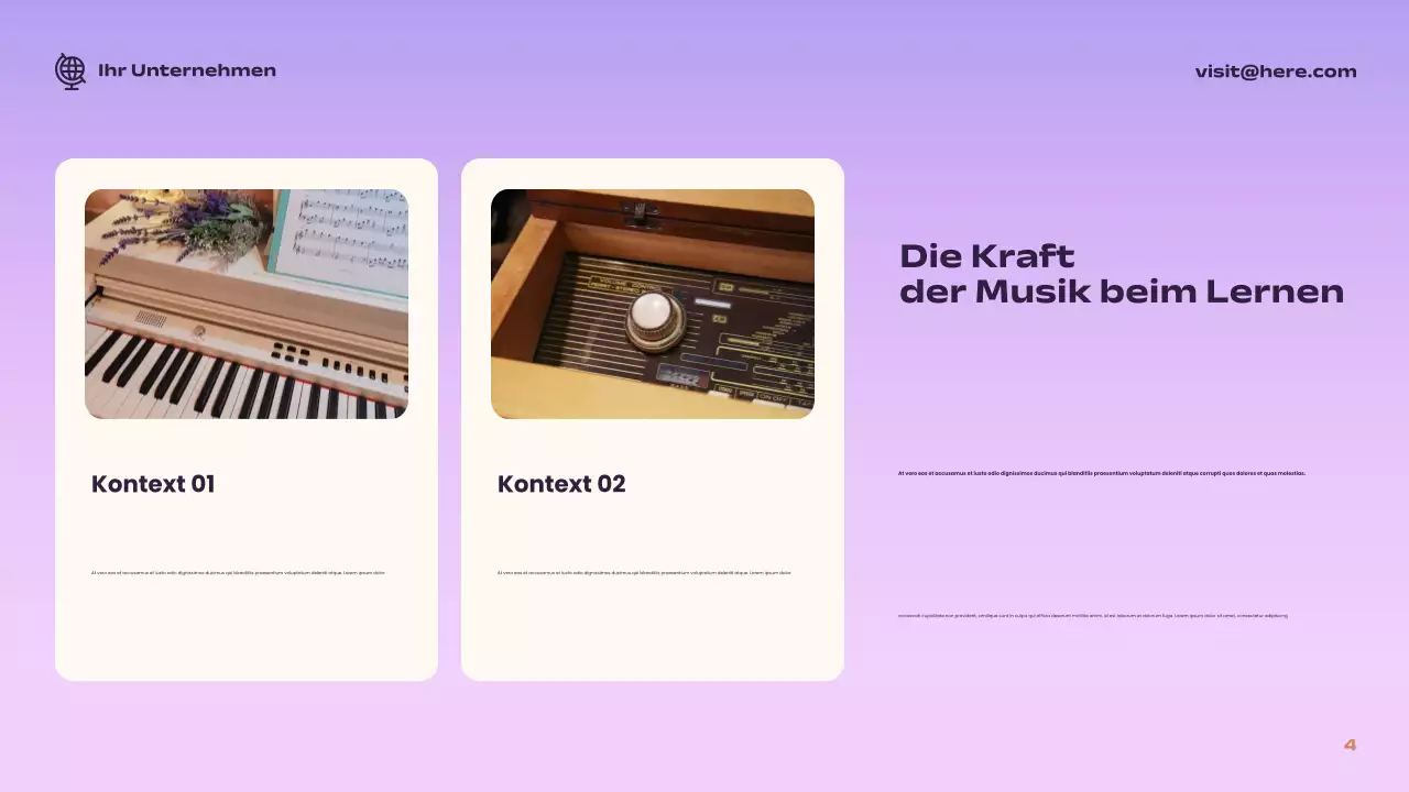 Coral Playful Music Guide Präsentation