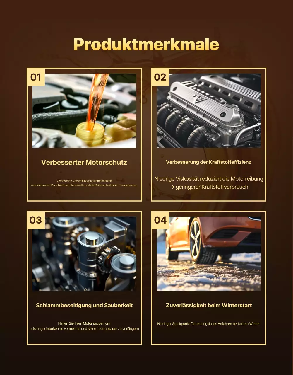 Goldene moderne Autowerbung