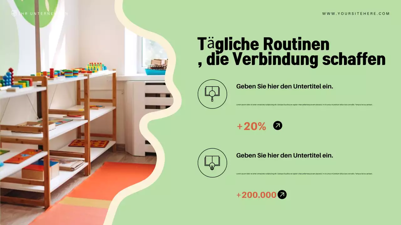 Rosa Moderne Bildungsankündigung Präsentation