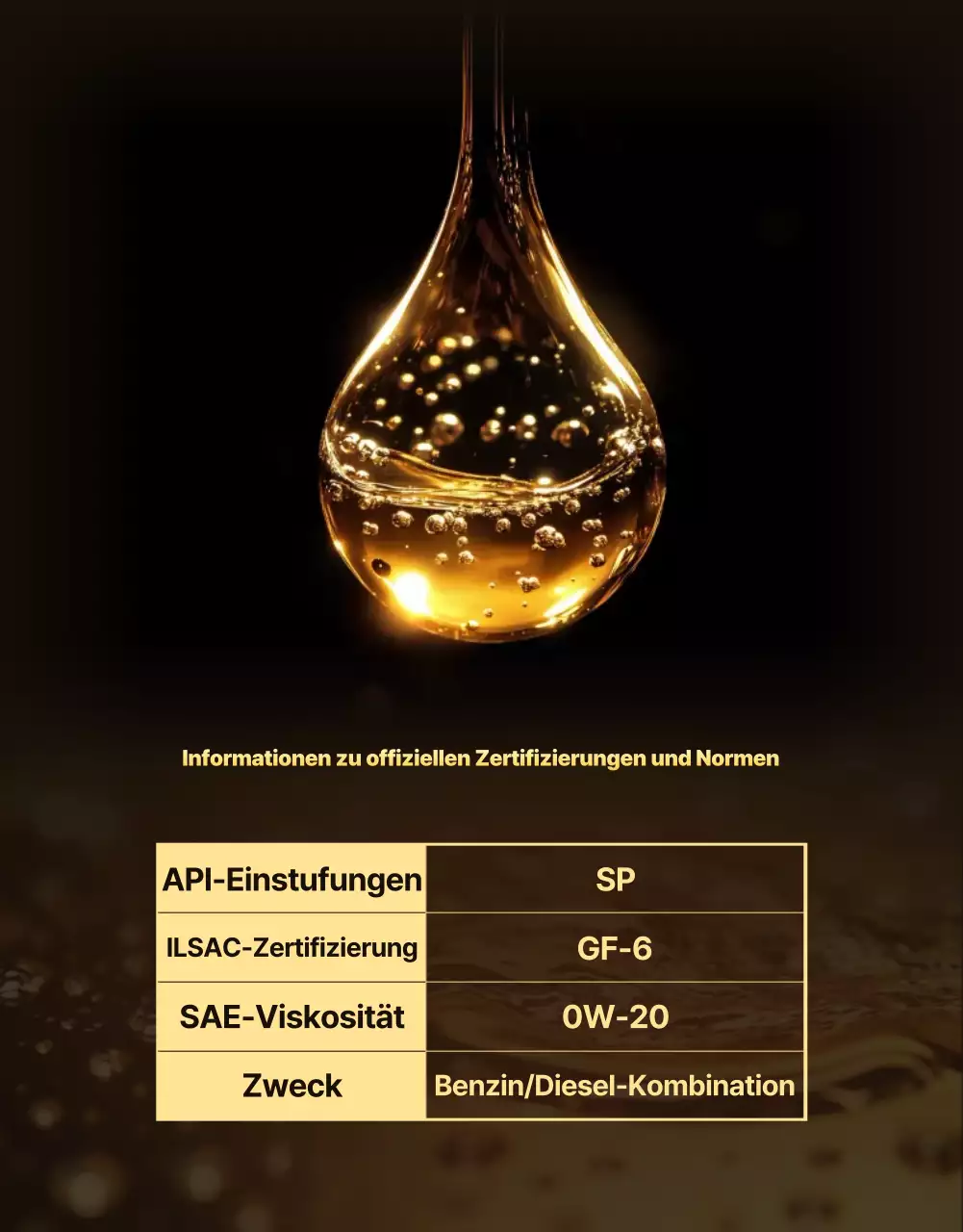 Goldene moderne Autowerbung