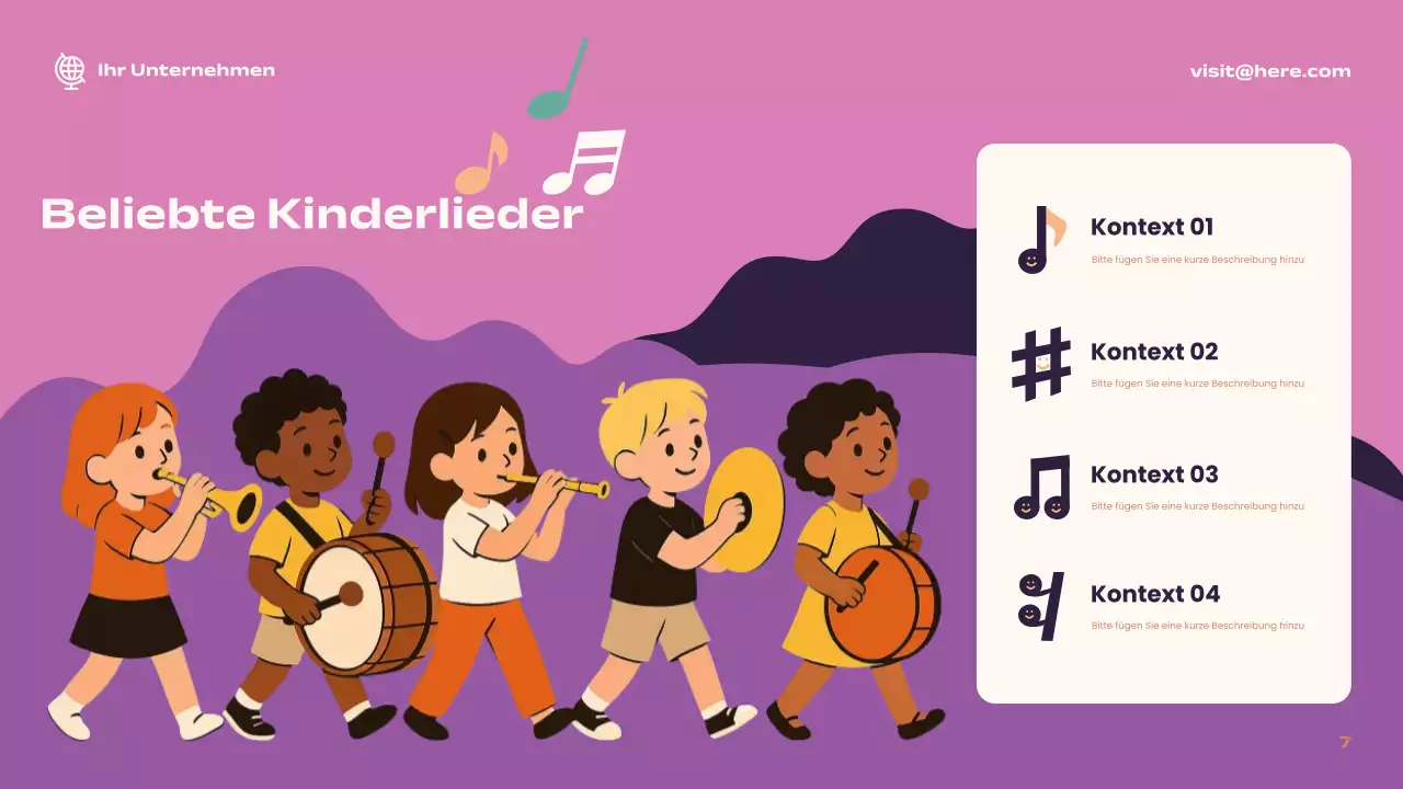 Coral Playful Music Guide Präsentation