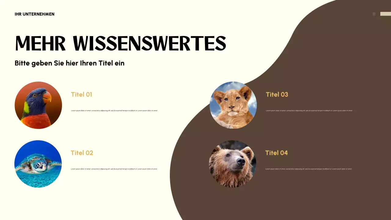 Beige verspielte Tiereinladung Präsentation