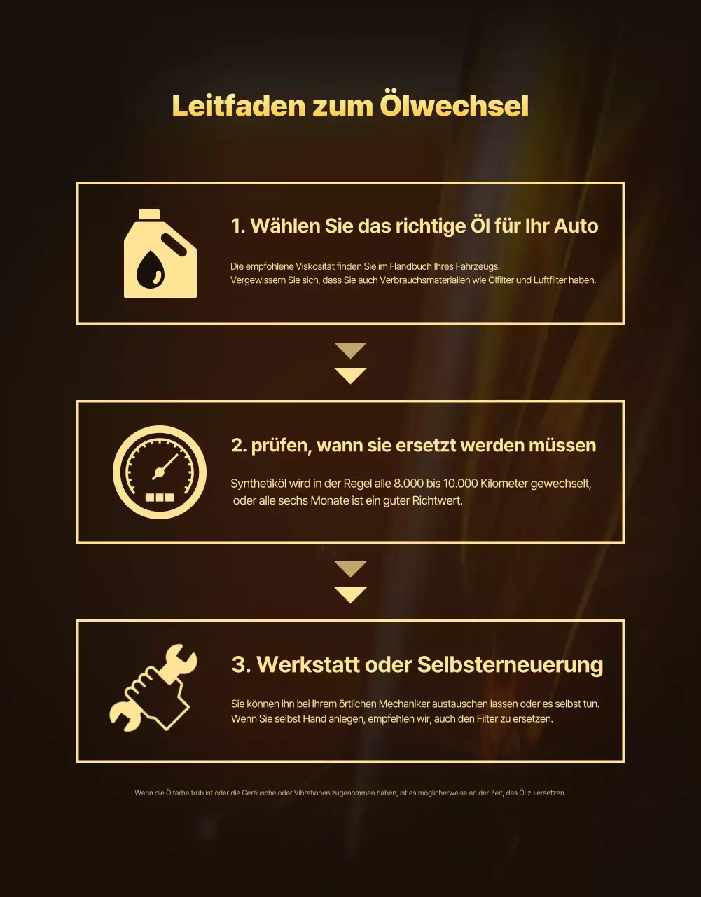 Goldene moderne Autowerbung