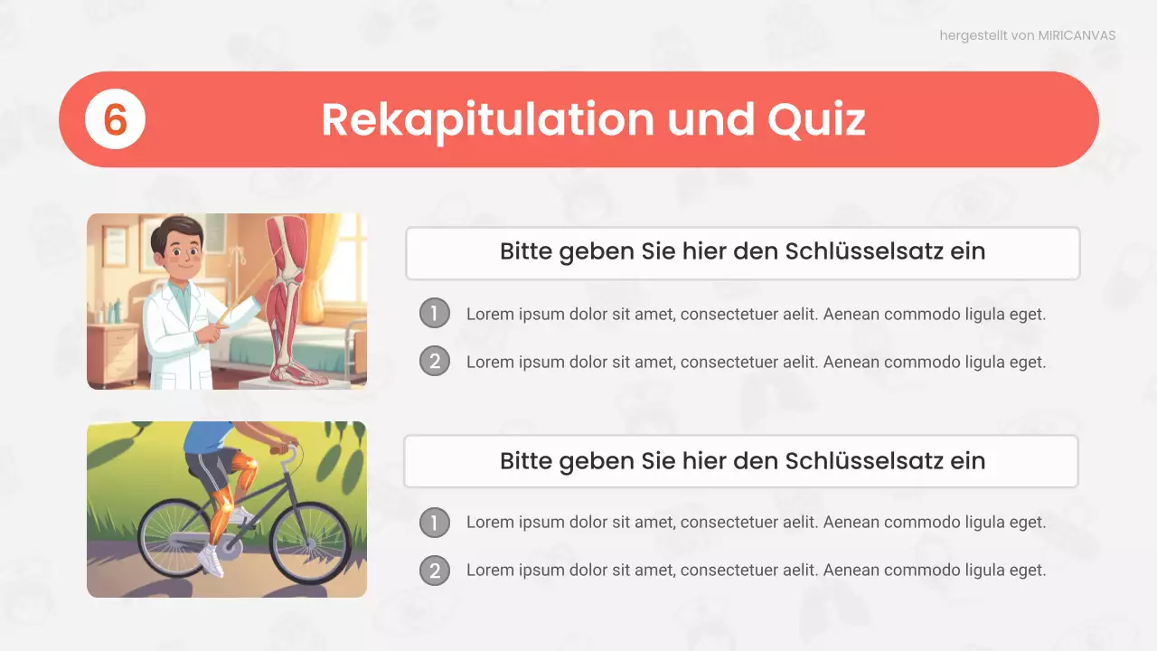 Rote Vorlesung zur modernen Anatomie Präsentation