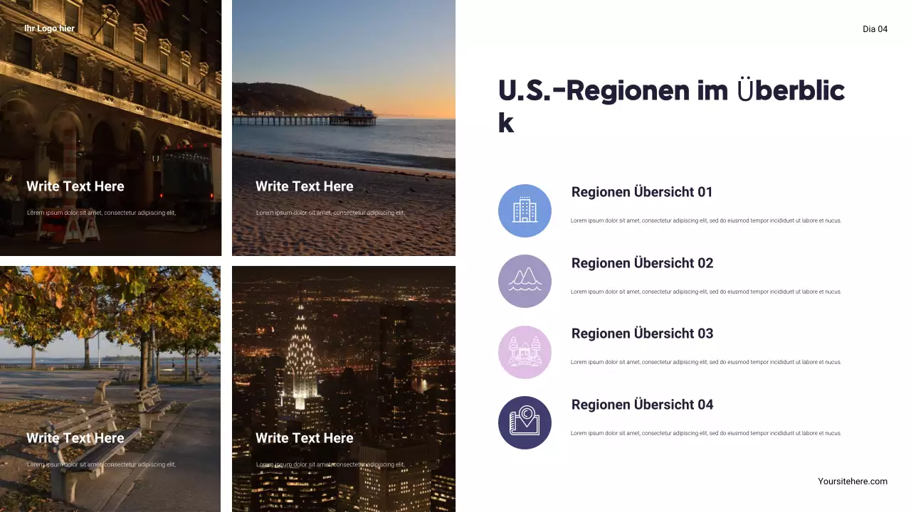 Navy Modern Über die Vereinigten Staaten Präsentation