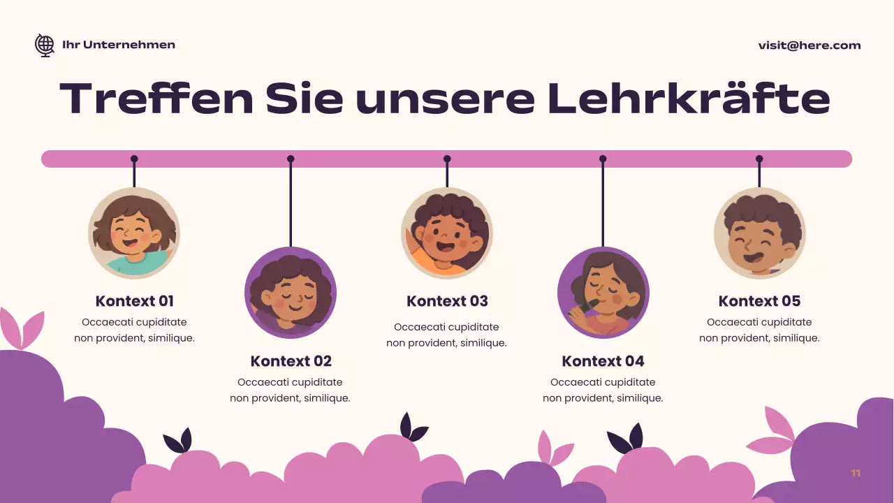 Coral Playful Music Guide Präsentation