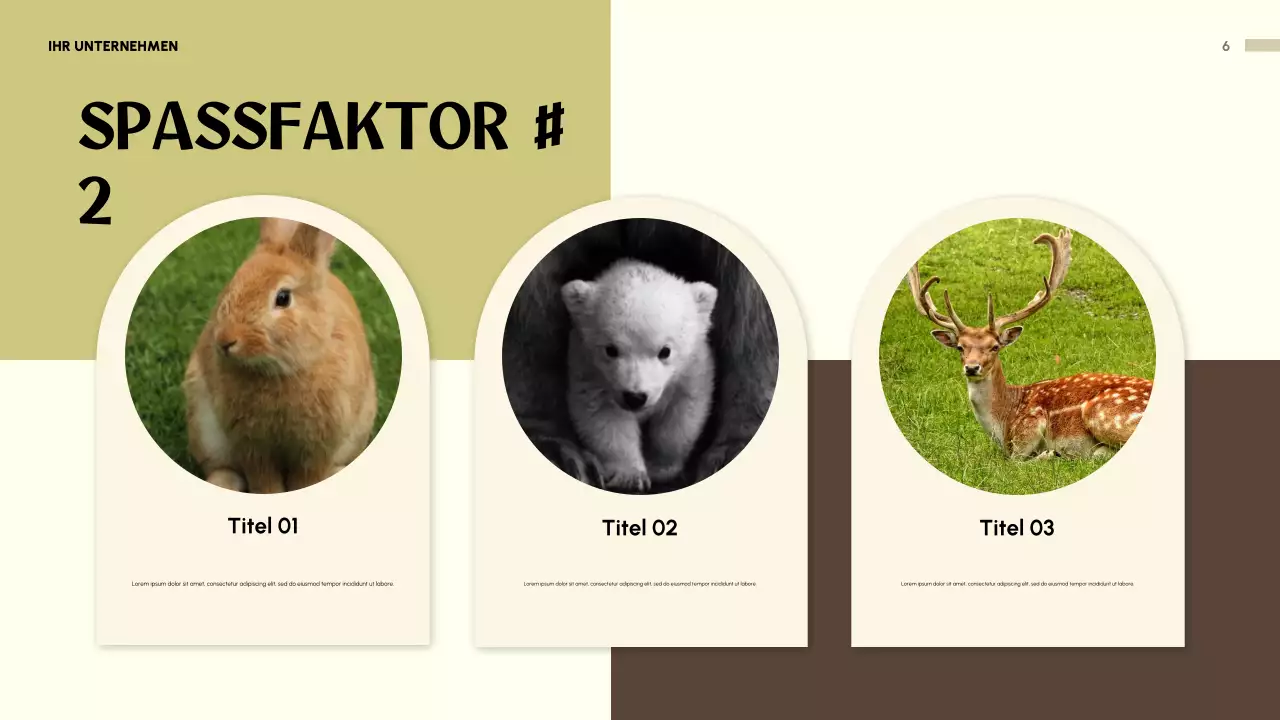 Beige verspielte Tiereinladung Präsentation