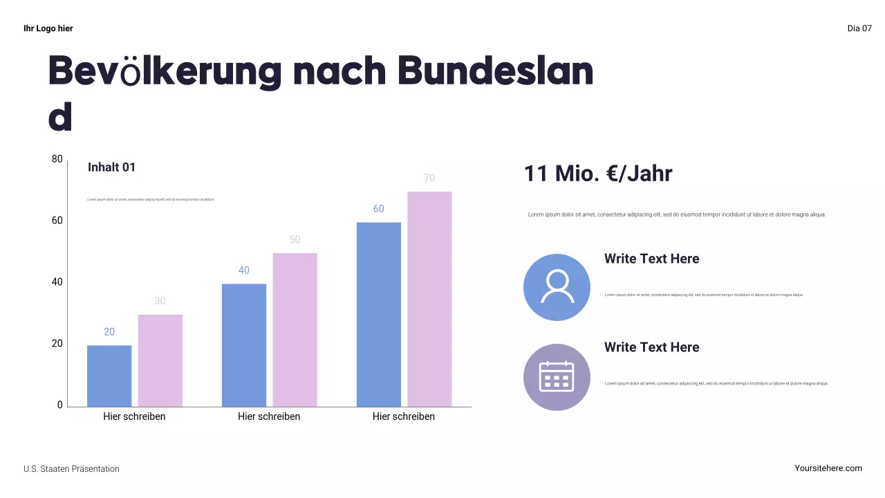 Navy Modern Über die Vereinigten Staaten Präsentation