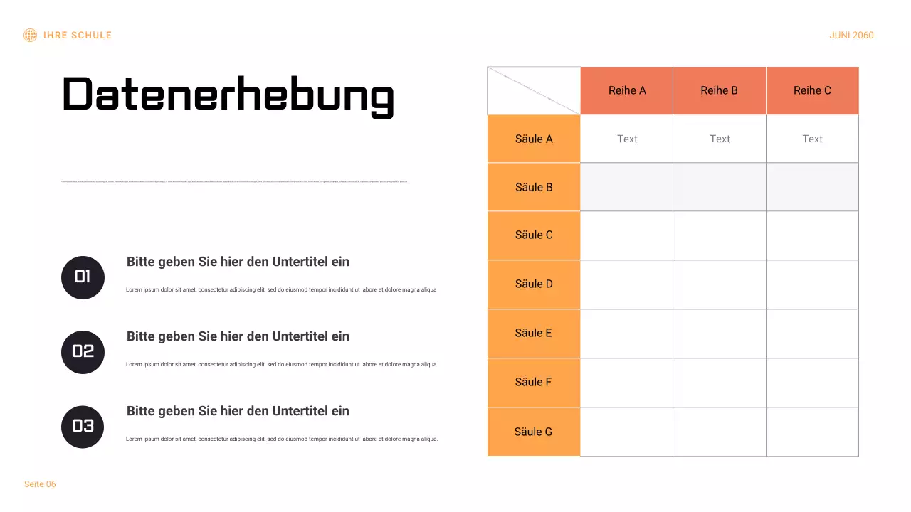 Schwarz-orangefarbener geometrischer Wissenschaftsexperimentbericht Präsentation
