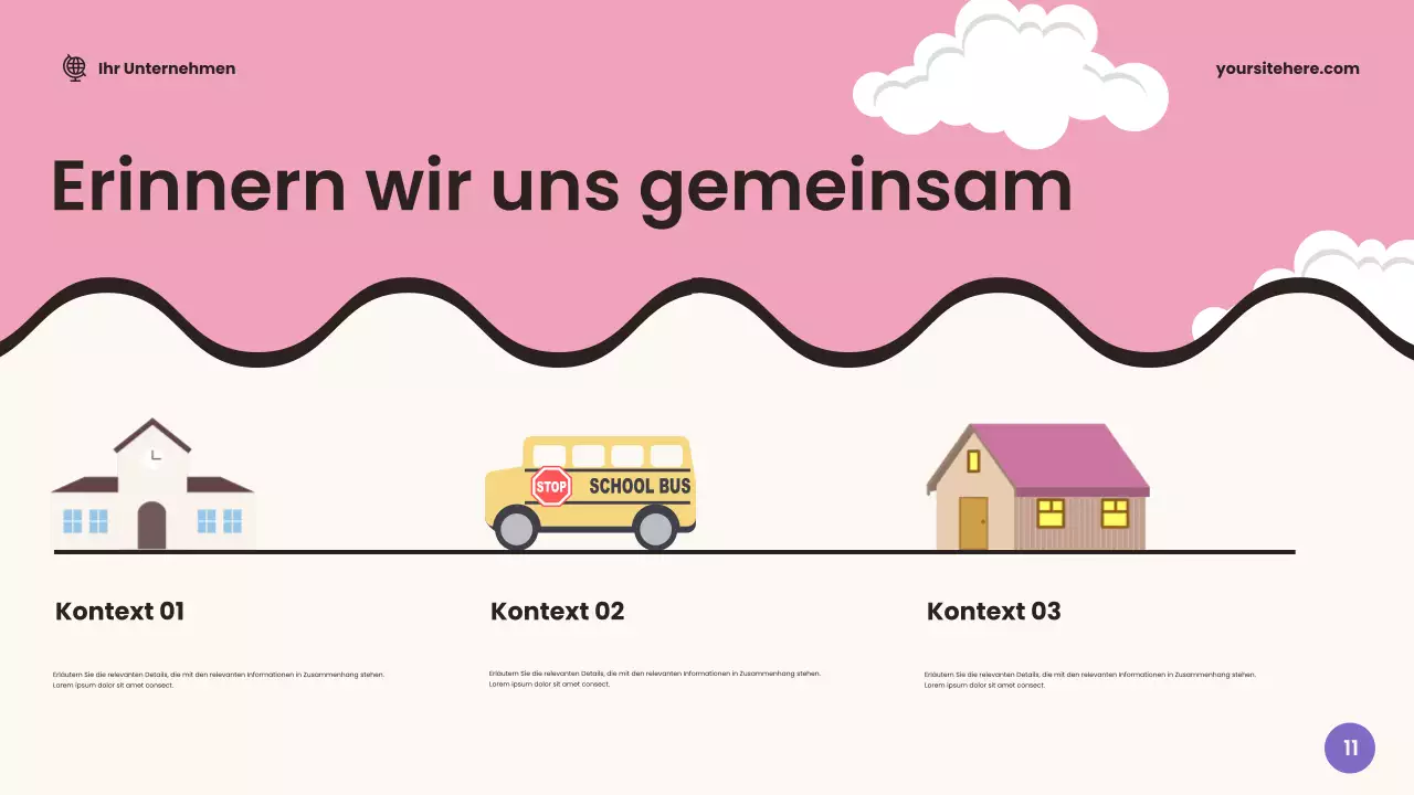 Beige freundliche Klassenzimmer-Ankündigung Präsentation