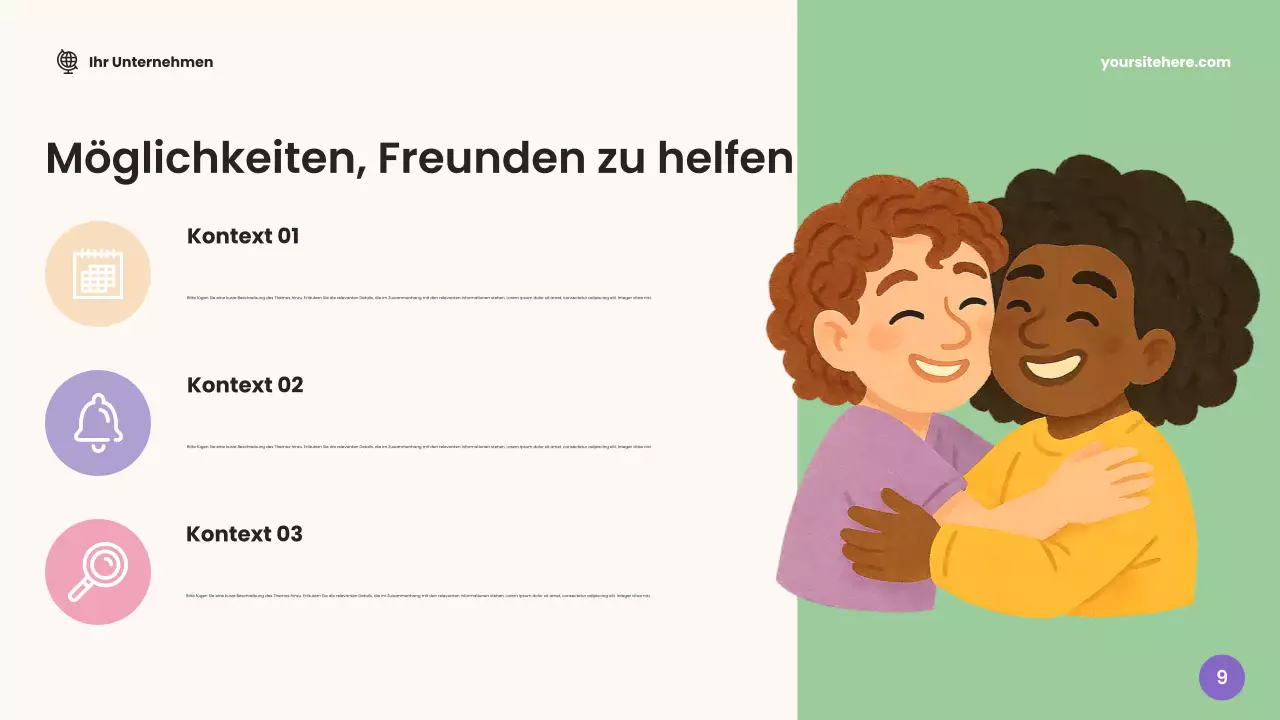 Beige freundliche Klassenzimmer-Ankündigung Präsentation