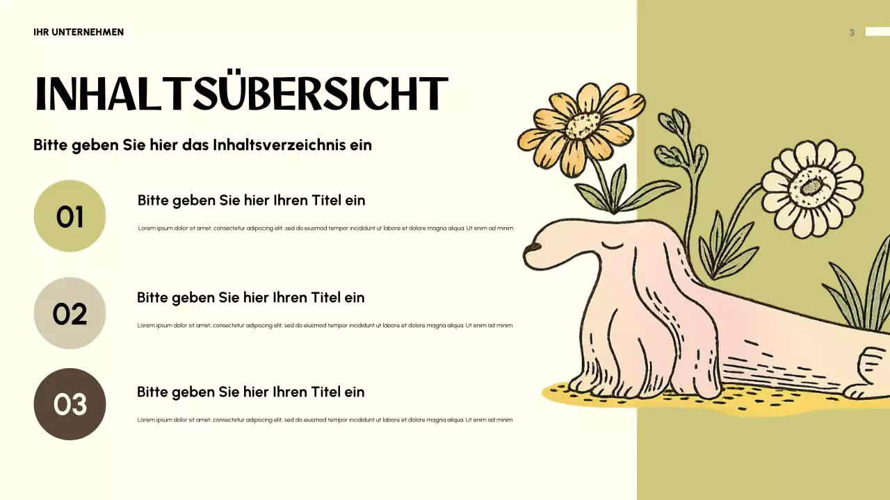 Beige verspielte Tiereinladung Präsentation