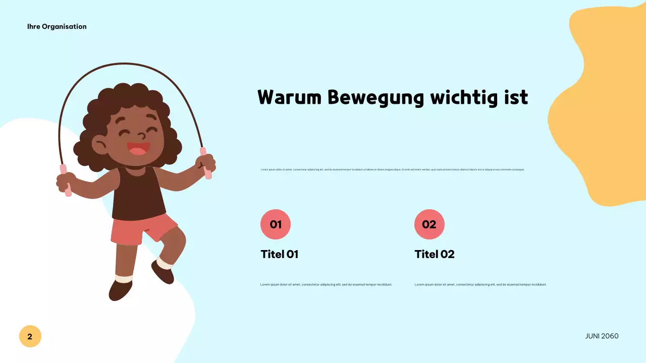 Farbenfrohe, verspielte Musikpräsentation