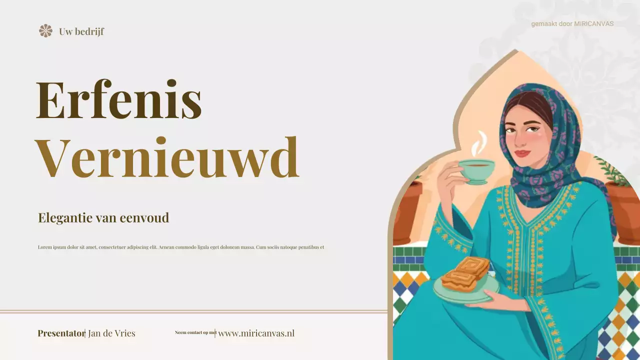 Beige Traditionele Voedselmarketing Pitch Presentatie