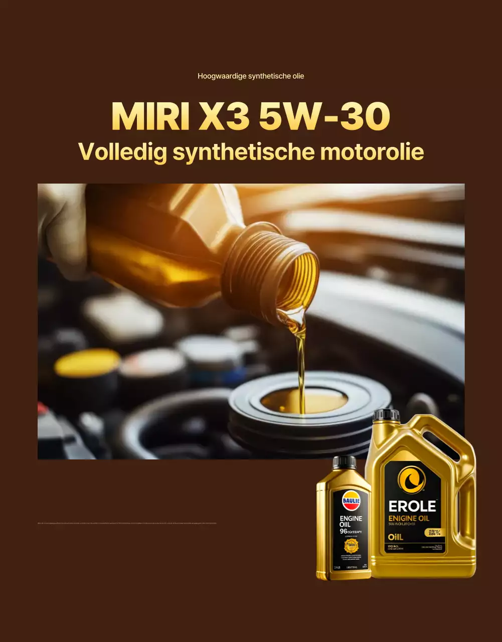 Gouden moderne auto-advertentie