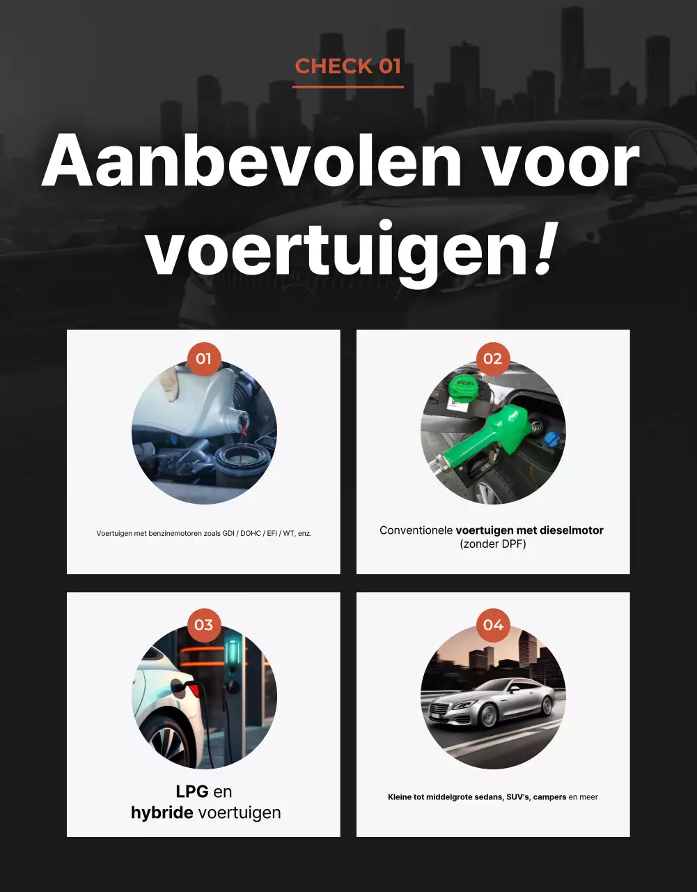 bruine moderne auto-advertentie