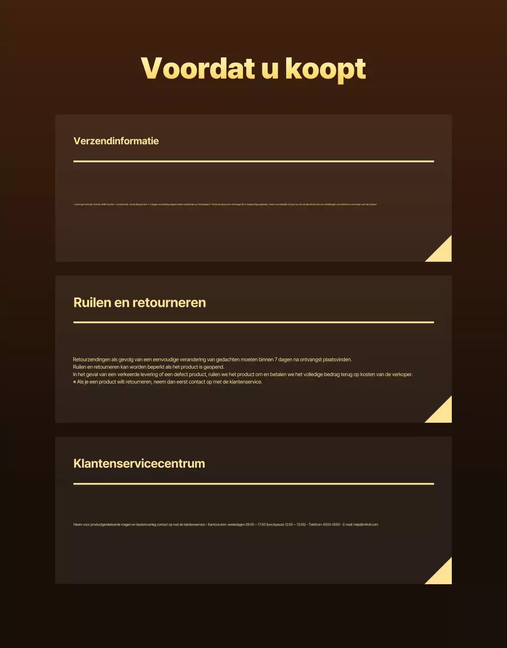 Gouden moderne auto-advertentie