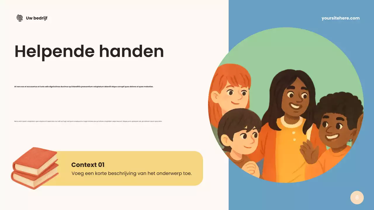 Beige Friendly Classroom Aankondiging Presentatie