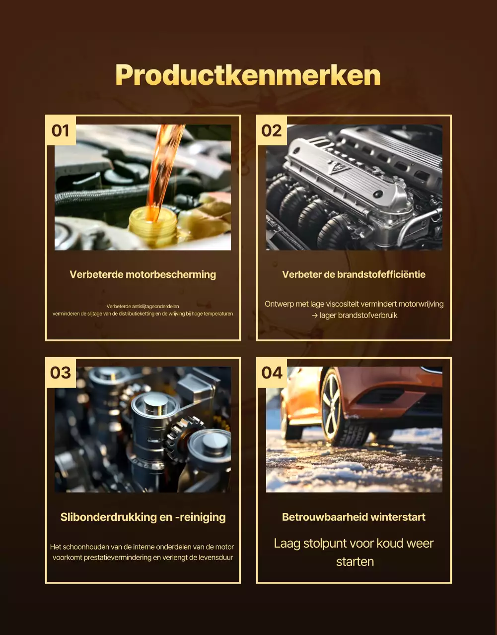 Gouden moderne auto-advertentie