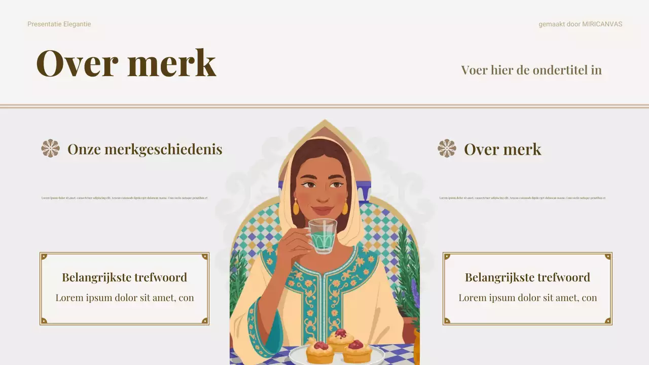 Beige Traditionele Voedselmarketing Pitch Presentatie