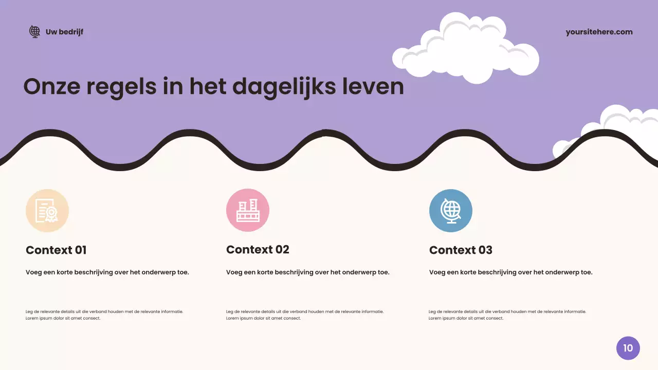 Beige Friendly Classroom Aankondiging Presentatie