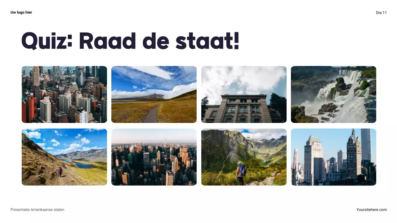 Navy Modern Over de Verenigde Staten Presentatie