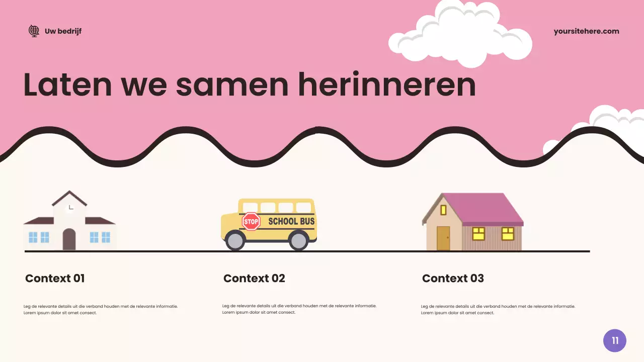 Beige Friendly Classroom Aankondiging Presentatie