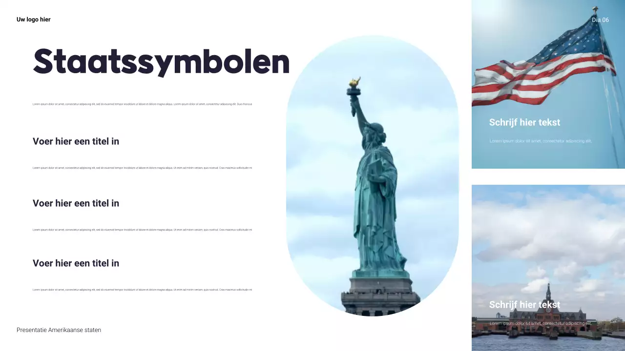 Navy Modern Over de Verenigde Staten Presentatie