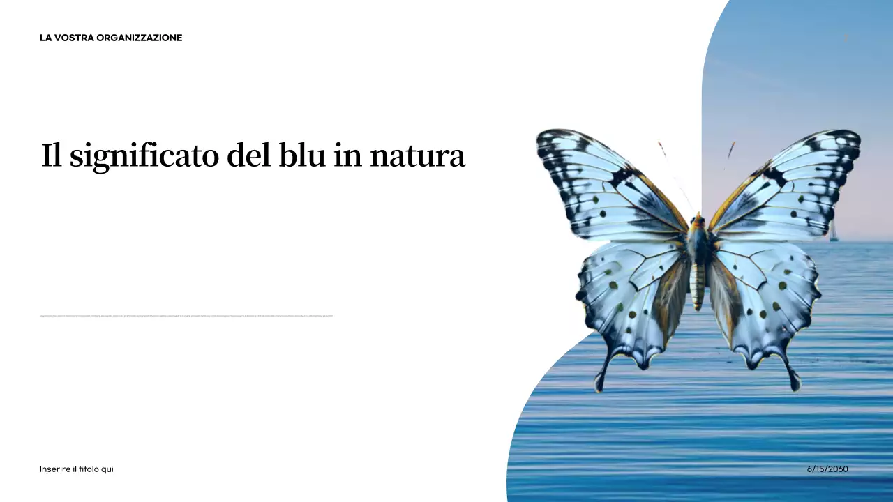 Presentazione introduttiva sulla natura astratta arancione