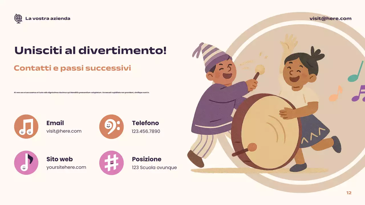 Presentazione della guida musicale Coral Playful