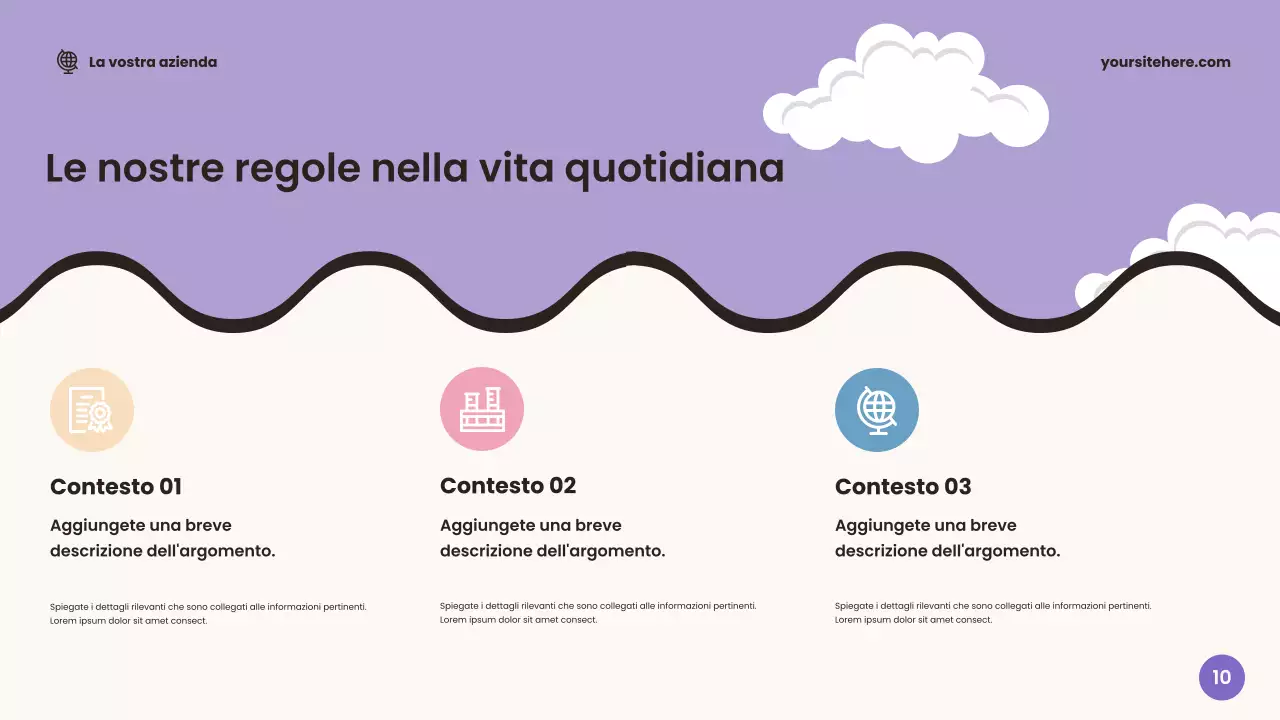 Presentazione dell'annuncio per l'aula Beige Friendly