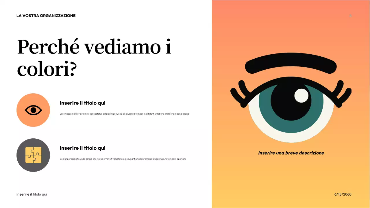 Presentazione introduttiva sulla natura astratta arancione