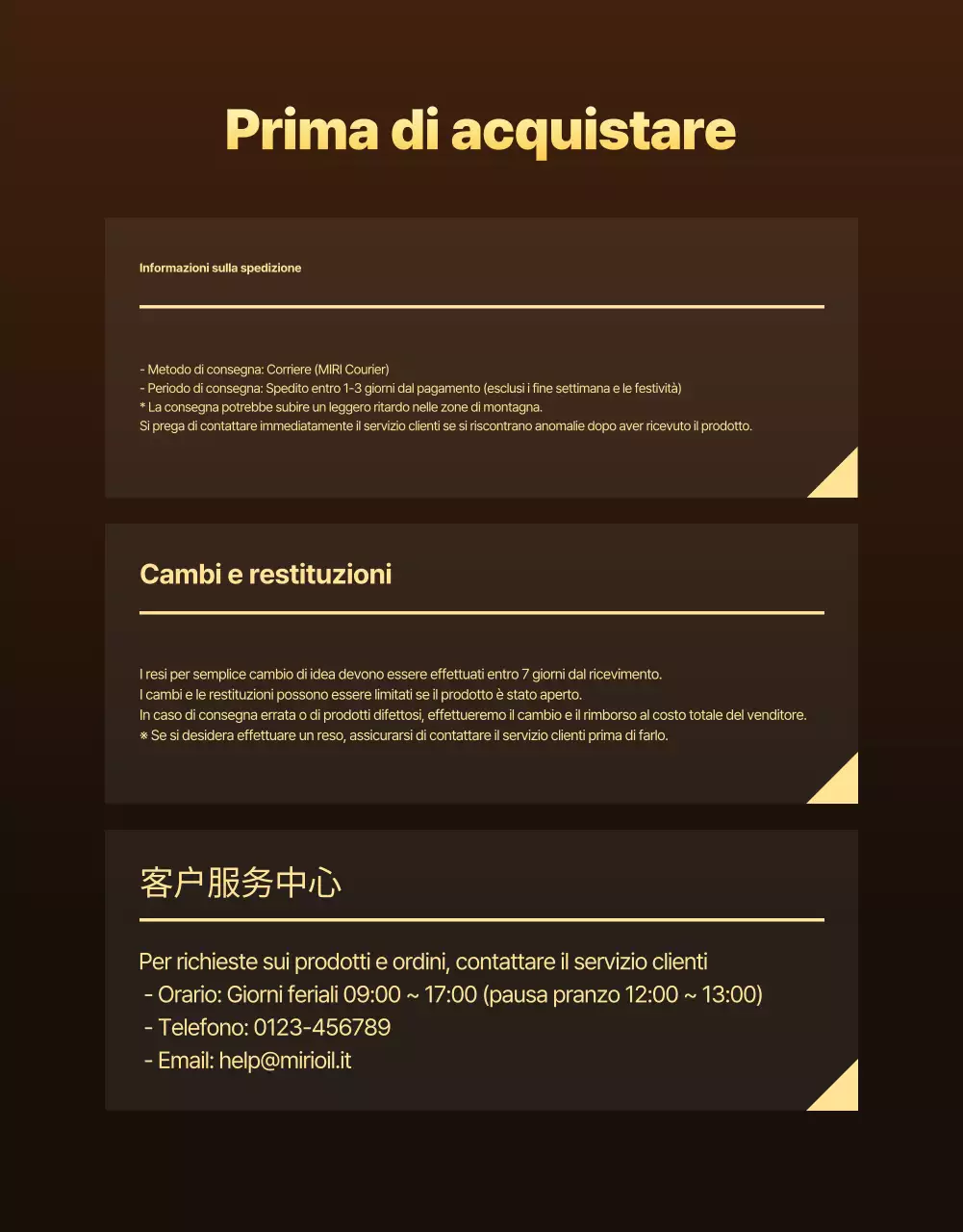 Pubblicità di un'auto moderna color oro