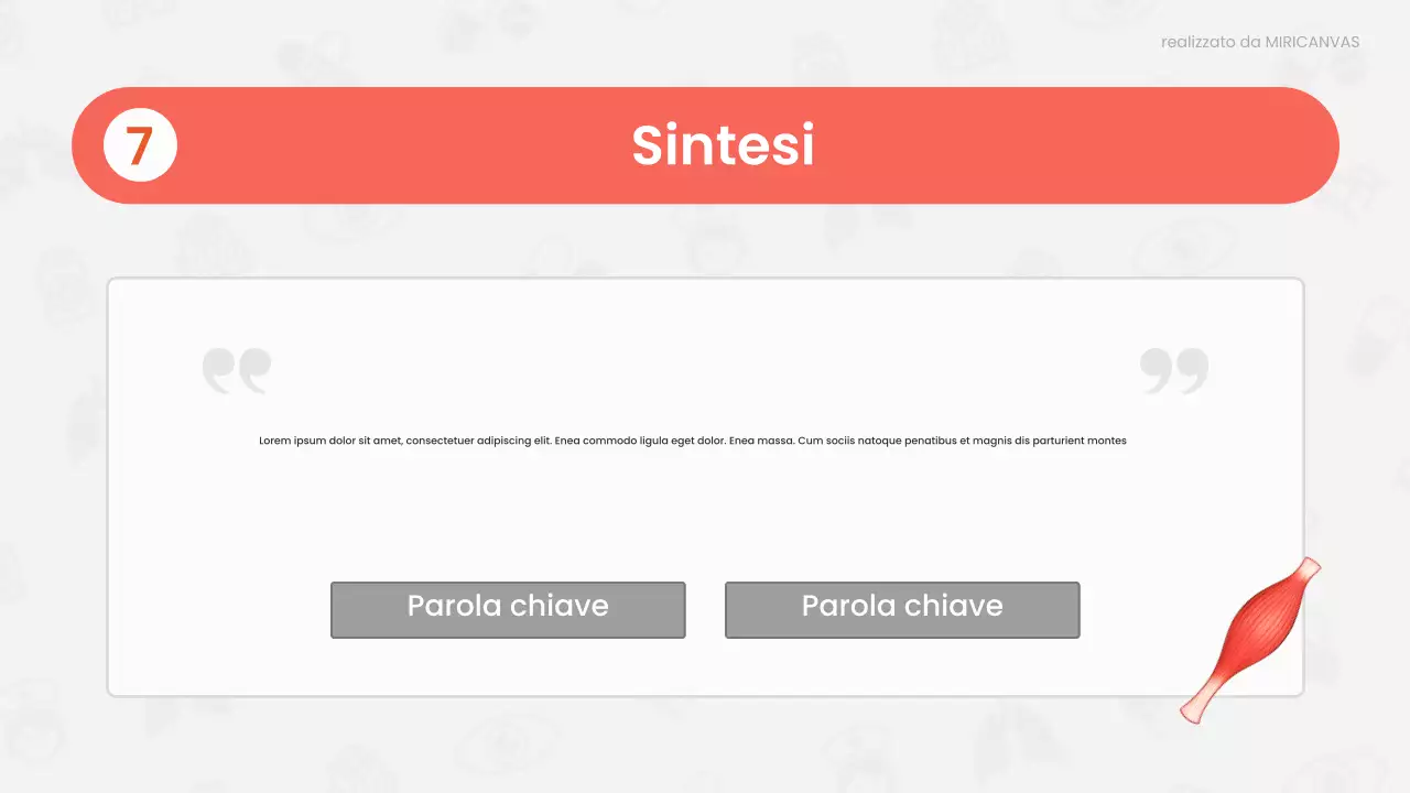 Presentazione della lezione di anatomia moderna rossa