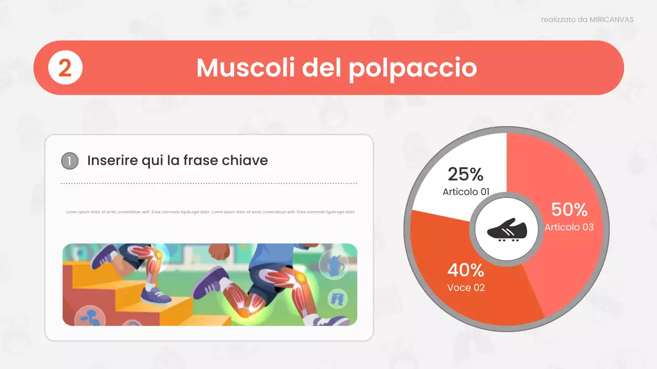 Presentazione della lezione di anatomia moderna rossa