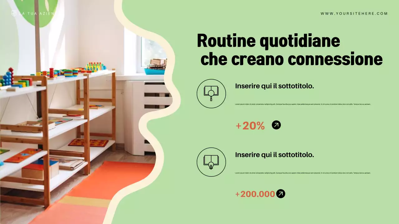 Presentazione dell'annuncio di Pink Modern Education