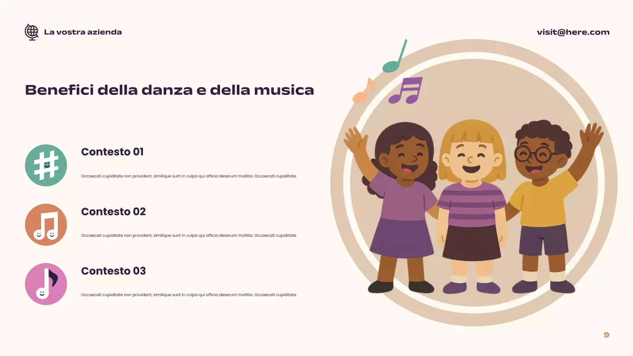 Presentazione della guida musicale Coral Playful