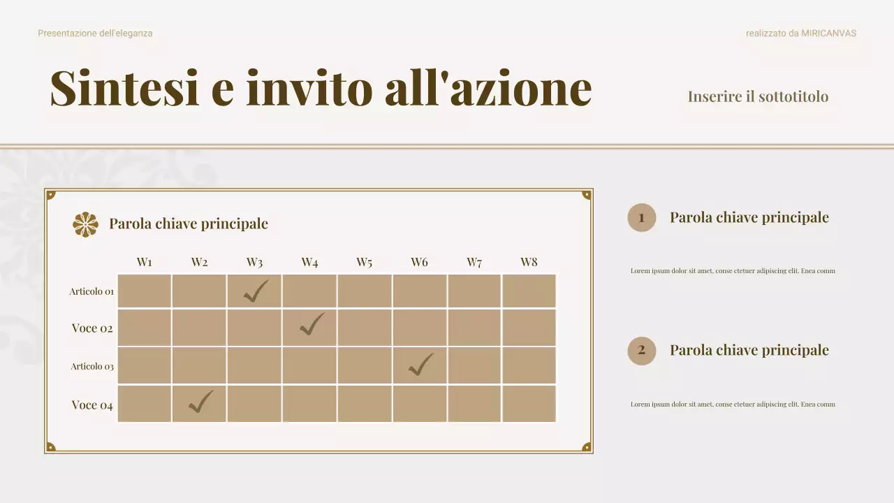 Presentazione di marketing per il cibo tradizionale Beige