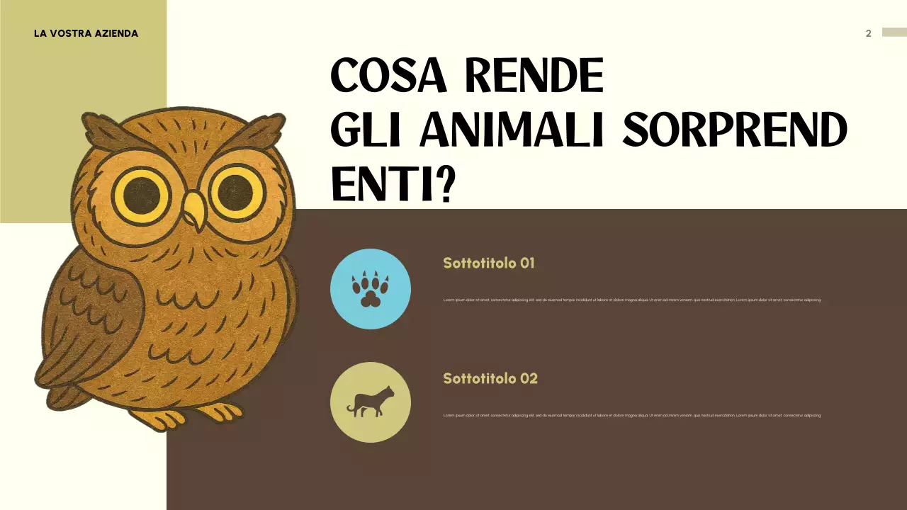 Presentazione dell'invito con animali giocosi beige