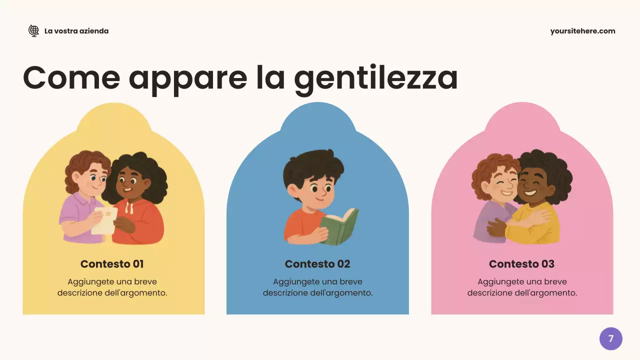 Presentazione dell'annuncio per l'aula Beige Friendly