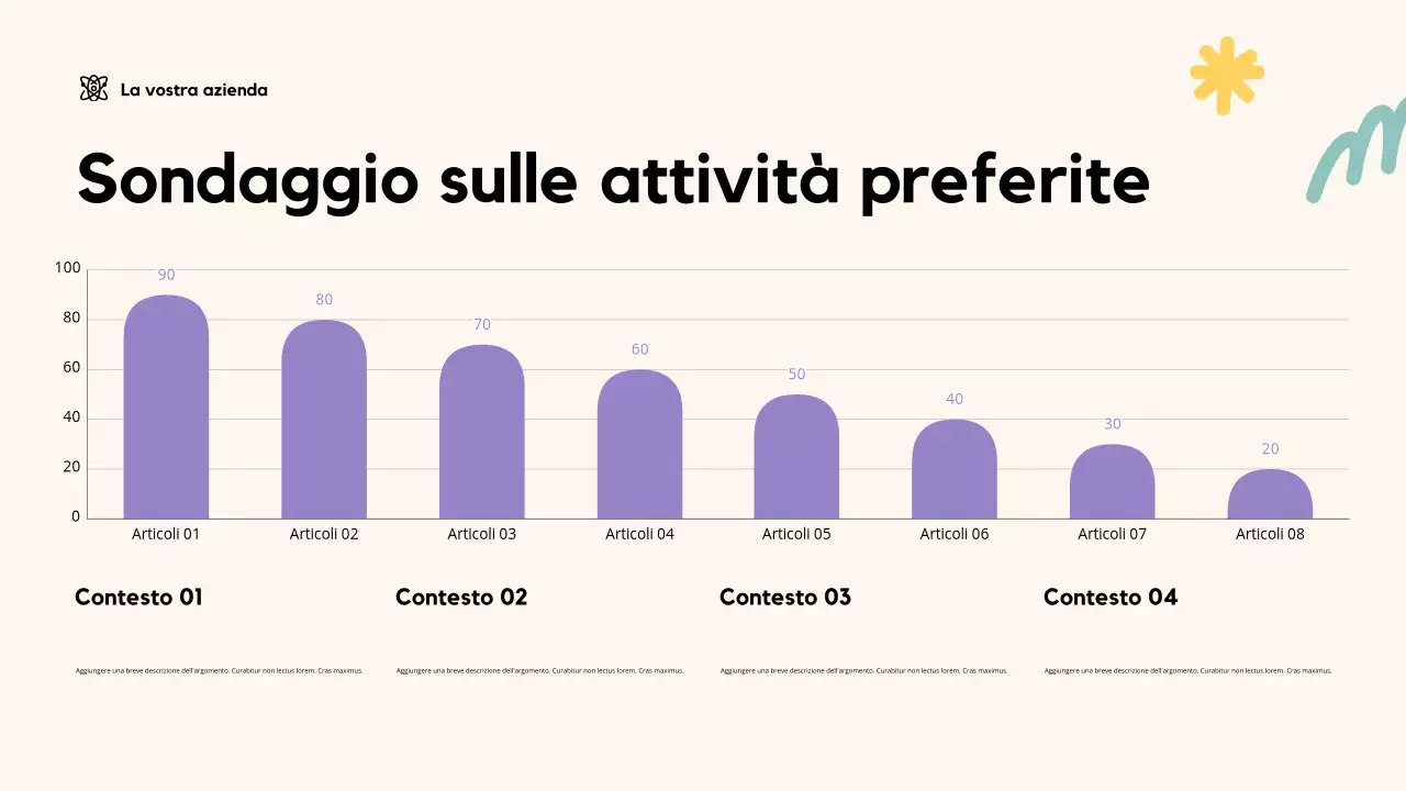 Presentazione didattica giocosa beige