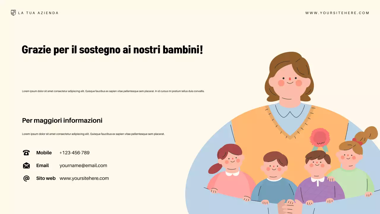 Presentazione dell'annuncio di Pink Modern Education