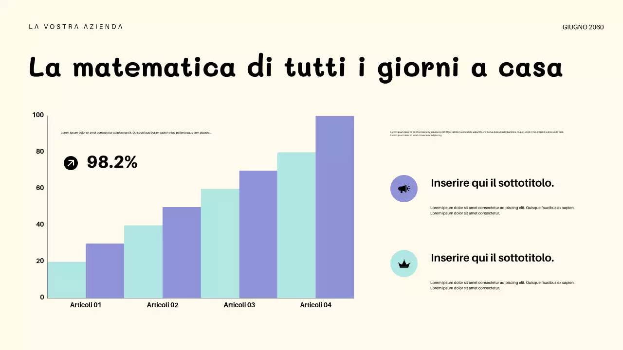 Presentazione dell'invito arancione per l'asilo nido