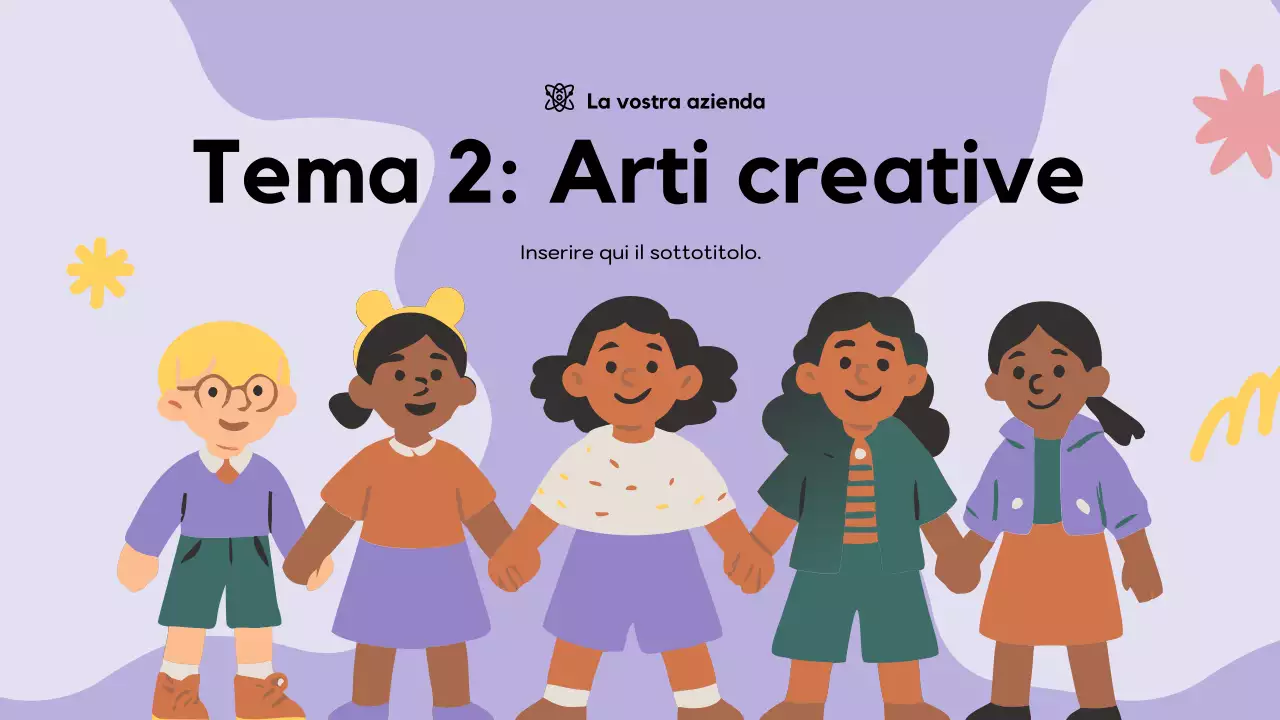 Presentazione didattica giocosa beige