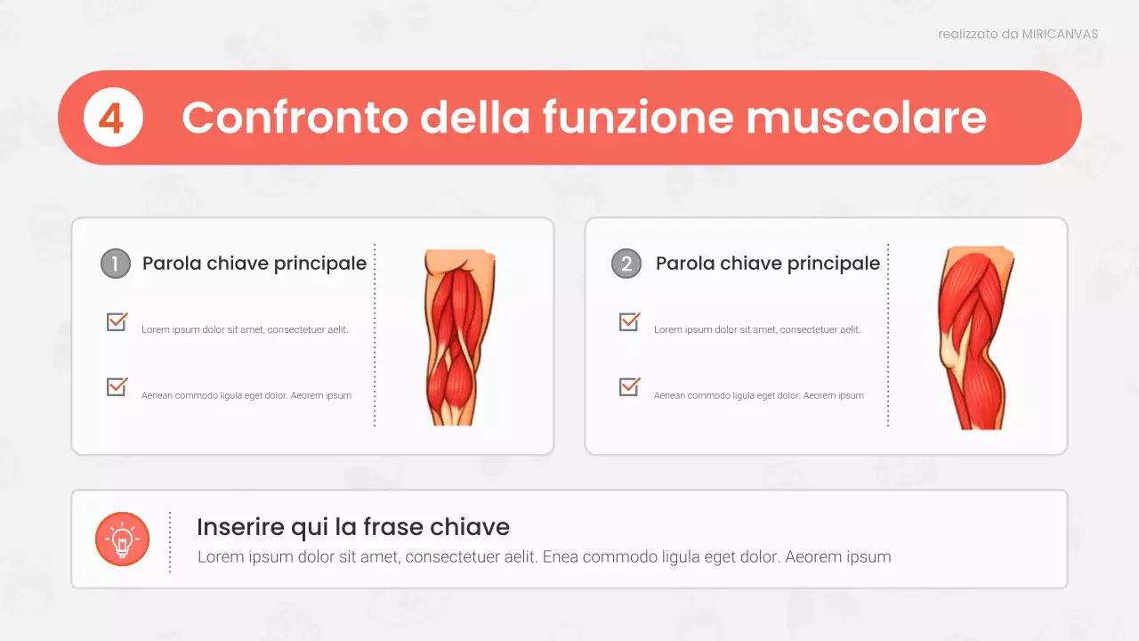 Presentazione della lezione di anatomia moderna rossa