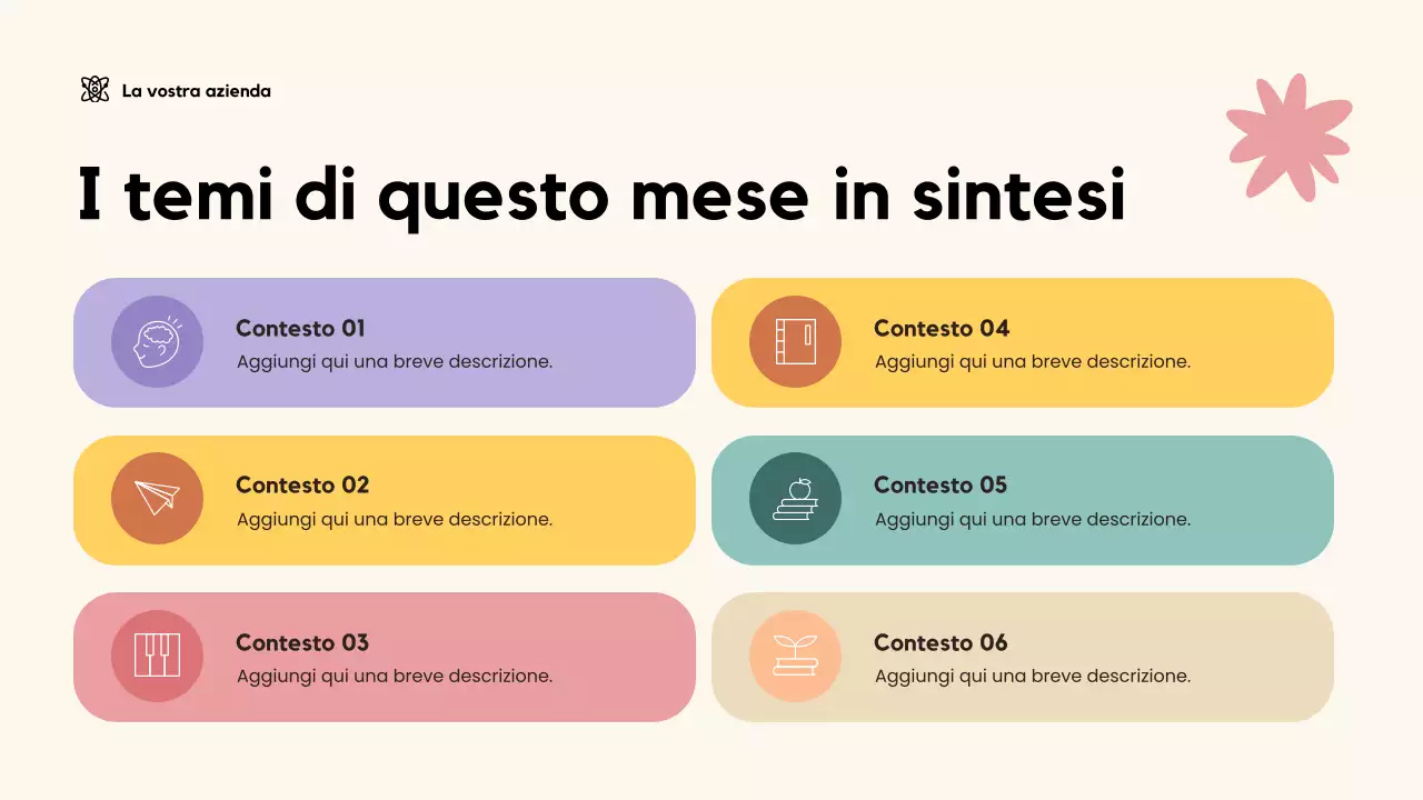 Presentazione didattica giocosa beige