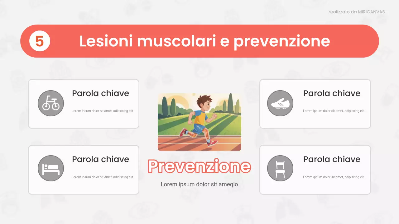 Presentazione della lezione di anatomia moderna rossa