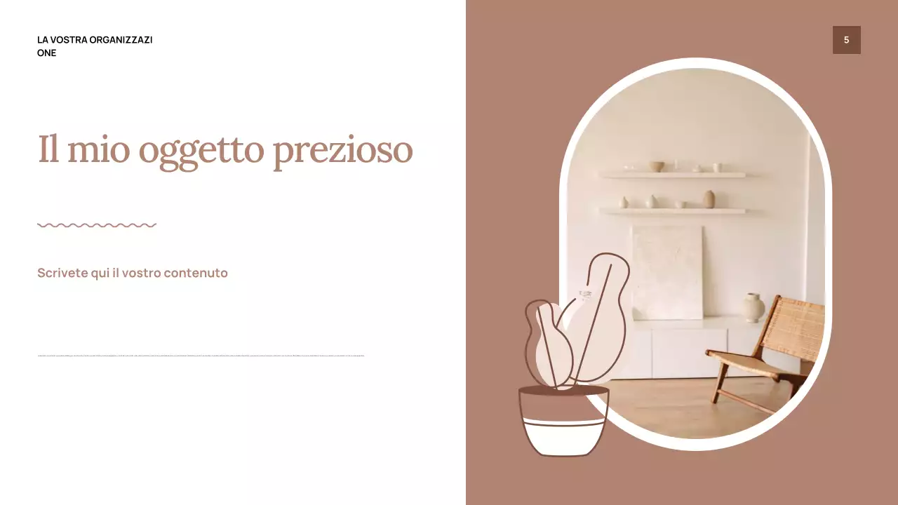 Presentazione dell'invito allo spettacolo Beige Classic