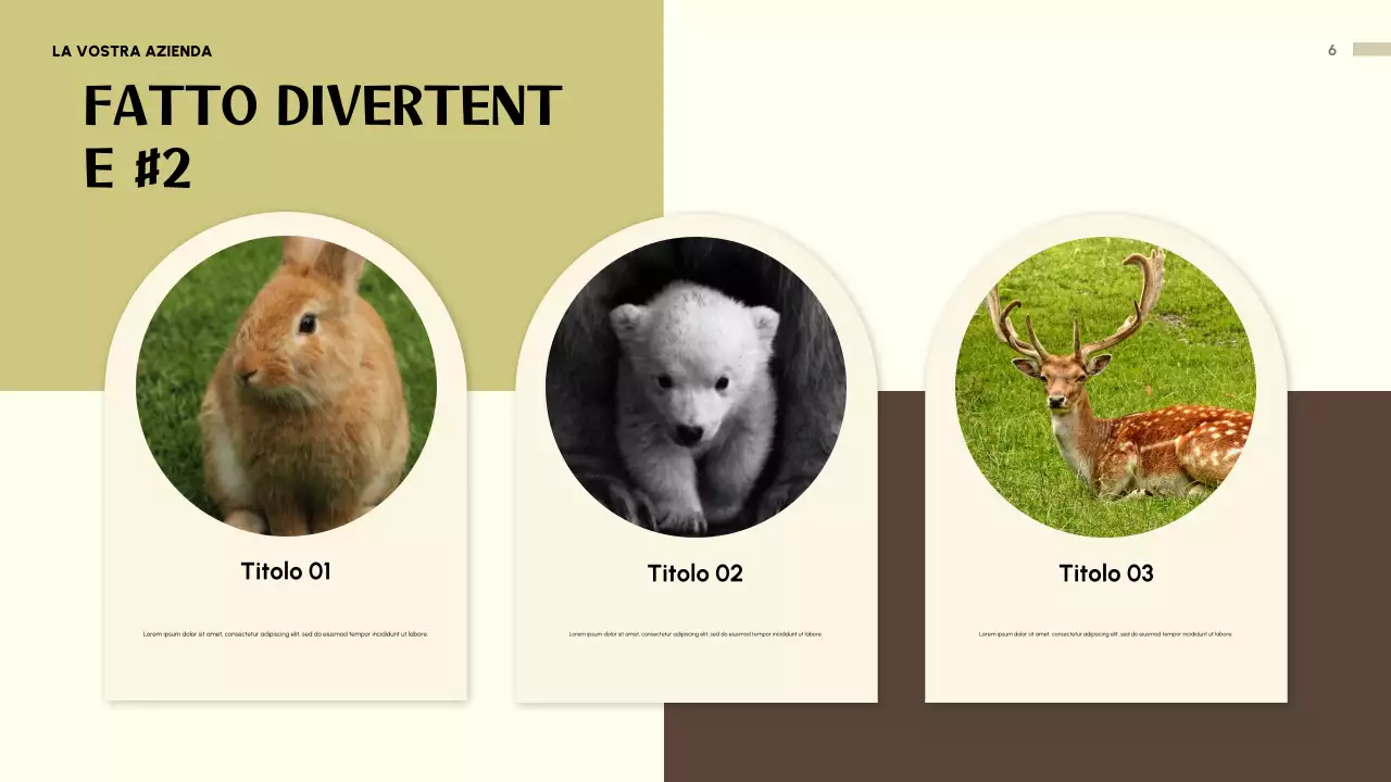 Presentazione dell'invito con animali giocosi beige