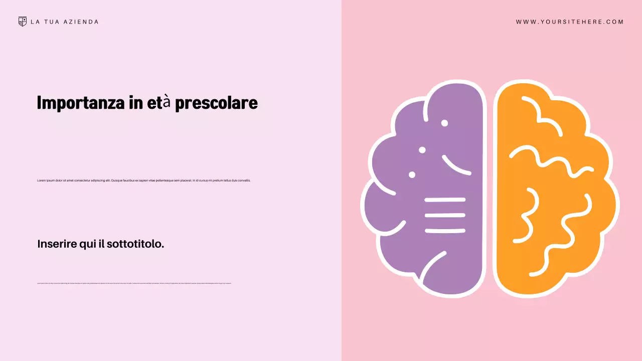 Presentazione dell'annuncio di Pink Modern Education